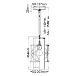 Mała lampa wisząca Remy – 1 źródło światła FE-REMY-P-C Elstead Lighting