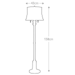 Lampa podłogowa Stateroom – 2 źródła światła – Antyczny nikiel FE-STATEROOM-FL-AN Elstead Lighting