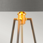Lampa stołowa Ferrara – Ciemnoszara/ Polerowane złoto FERRARA-TL-GPG Elstead Lighting