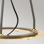 Lampa stołowa Ferrara – Ciemnoszara/ Polerowane złoto FERRARA-TL-GPG Elstead Lighting