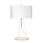 kinkiecik.pl Lampa stołowa Ferrara – Biała/ Polerowane złoto FERRARA-TL-WPG Elstead Lighting