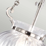 Mała lampa wisząca Finsbury Park – 3 źródła światła – Polerowany nikiel FP-P-S-POL-NCKL Elstead Lighting