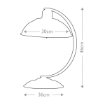 Lampa biurkowa Franklin – 1 źródło światła – Kremowa FRANKLIN-CREAM Elstead Lighting