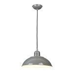 kinkiecik.pl Lampa wisząca Franklin – 1 źródło światła – Szara FRANKLIN-P-GY Elstead Lighting