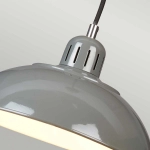 Lampa wisząca Franklin – 1 źródło światła – Szara FRANKLIN-P-GY Elstead Lighting