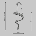 Lampa wisząca Krone P097PL-L48BS3K Maytoni - zdjęcie dodatkowe 9