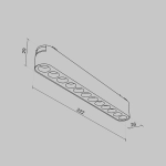 Lampa szynowa Points Radity 3000K 12W 36° TR082-1-12W3K-M-W Maytoni - zdjęcie dodatkowe 5
