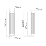 kinkiecik.pl Kinkiet Fumi Parette Gold IP44 ORLICKI