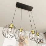 Lampa wisząca NANDO 4 BL GOLD 1368/4 EMIBIG Lighting