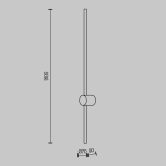 Lampa ścienna (kinkiet) Light stick MOD237WL-L11B3K Maytoni - zdjęcie dodatkowe 3