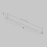 Lampa szynowa Basis S35 3000K 20W 120° TR012-2-20W3K-B Maytoni - zdjęcie dodatkowe 2