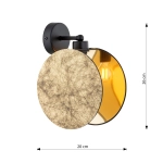 Kinkiet MOTIF K1 GOLD 1326/K1 EMIBIG Lighting