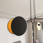 Lampa wisząca MOTIF 4 BLACK/GOLD 1325/4 EMIBIG Lighting