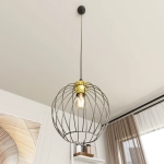 Lampa wisząca NANDO 1 BL GOLD 1368/1 EMIBIG Lighting