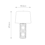 Lampa stołowa Arabella – 1 źródło światła – Postarzane złoto GN-ARABELLA-TL-G Elstead Lighting