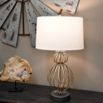 Lampa stołowa Lafitte – 1 źródło światła – Przecierane srebro GN-LAFITTE-TL-SV Elstead Lighting