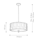 Duża lampa wisząca Lemuria – 3 źródła światła GN-LEMURIA-P-L Elstead Lighting