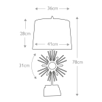 Lampa stołowa Sun King – 1 źródło światła GN-SUN-KING-TL Elstead Lighting