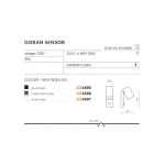 Kinkiet GORAN SENSOR z czujnikiem ruchu AZ4697 IP54 AZZARDO