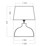 HAGA ANTHRACITE lampa stołowa L212171217 4Concepts L212171217 - zdjęcie 3