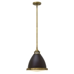 kinkiecik.pl Lampa wisząca Amelia – 1 źródło światła – Ciemny brąz HK-AMELIA-P-M-RB Elstead Lighting