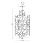 Lampa wisząca Anya – 6 źródeł światła HK-ANYA-6P Elstead Lighting