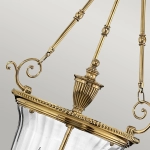 Duża lampa wisząca Cambridge – 3 źródła świtała HK-CAMBRIDGE-P-L Elstead Lighting