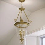 Duża lampa wisząca Cambridge – 3 źródła świtała HK-CAMBRIDGE-P-L Elstead Lighting