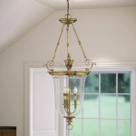 Duża lampa wisząca Cambridge – 3 źródła świtała HK-CAMBRIDGE-P-L Elstead Lighting