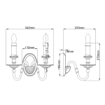 Kinkiet Cambridge – 2 źródła światła HK-CAMBRIDGE2 Elstead Lighting