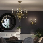 Żyrandol Cambridge – 6 źródeł światła HK-CAMBRIDGE6 Elstead Lighting