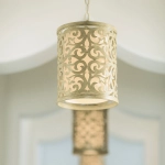 Mała lampa wisząca Carabel – 1 źródło światła HK-CARABEL-P-A Elstead Lighting