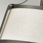 Półplafon Charlotte – 3 źródła światła – Antyczny nikiel HK-CHARLOTTE-SF-AN Elstead Lighting