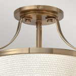 Półplafon Charlotte – 3 źródła światła – Szczotkowany karmel HK-CHARLOTTE-SF-BC Elstead Lighting