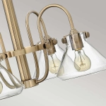 Żyrandol Congress – 4 źródła światła – Szczotkowany karmel HK-CONGRESS4-A-BC Elstead Lighting