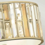 Plafon Gemma – 3 źródła światła – Płatki srebra HK-GEMMA-F-SL Elstead Lighting