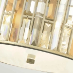 Plafon Gemma – 3 źródła światła – Płatki srebra HK-GEMMA-F-SL Elstead Lighting