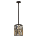 kinkiecik.pl Mała lampa wisząca Gemma – 1 źródło światła – Vintage brąz HK-GEMMA-P-A-VBZ Elstead Lightnig
