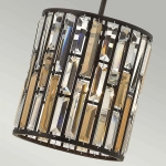 Mała lampa wisząca Gemma – 1 źródło światła – Vintage brąz HK-GEMMA-P-A-VBZ Elstead Lighting