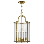 kinkiecik.pl Duża lampa wisząca Gentry – 6 źródeł światła – Polerowany mosiądz HK-GENTRY-P-L-PB Elstead Lighting