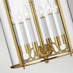 Duża lampa wisząca Gentry – 6 źródeł światła – Polerowany mosiądz HK-GENTRY-P-L-PB Elstead Lighting