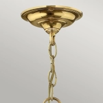 Lampa wisząca Gentry – 4 źródła światła – Polerowany mosiądz HK-GENTRY-P-M-PB Elstead Lighting