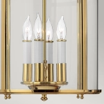 Lampa wisząca Gentry – 4 źródła światła – Polerowany mosiądz HK-GENTRY-P-M-PB Elstead Lighting