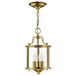 kinkiecik.pl Mała lampa wisząca Gentry – 3 źródła światła – Polerowany mosiądz HK-GENTRY-P-S-PB Elstead Lighting
