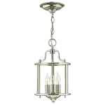 kinkiecik.pl Mała lampa wisząca Gentry – 3 źródła światła – Polerowany nikiel HK-GENTRY-P-S-PN Elstead Lighting