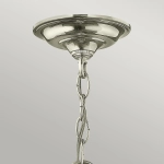 Mała lampa wisząca Gentry – 3 źródła światła – Polerowany nikiel HK-GENTRY-P-S-PN Elstead Lighting