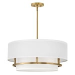 Lampa wisząca Graham – 4 źródła światła – Lakierowany mosiądz HK-GRAHAM-L-LCB Elstead Lighting