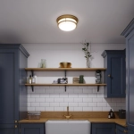 Plafon Hadley – 3 źródła światła – Szczotkowany brąz HK-HADLEY-F-BR Elstead Lighting