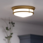 Plafon Hadley – 3 źródła światła – Szczotkowany brąz HK-HADLEY-F-BR Elstead Lighting