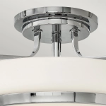 Półplafon Harper – 3 źródła światła – Polerowany chrom HK-HARPER-SFM-CM Elstead Lighting